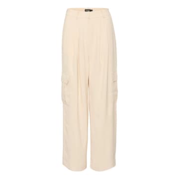 Soaked In Luxury Shirley Cargo Trousers In Sandshell In Gold