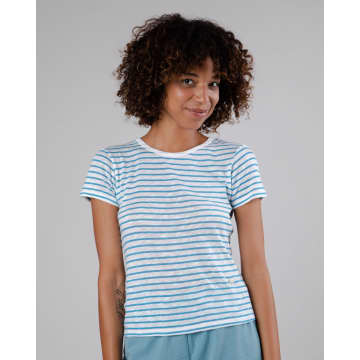 Brava Fabrics Blue Striped T Shirt