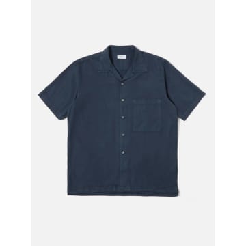 UNIVERSAL WORKS CAMP II SHIRT IN NAVY
