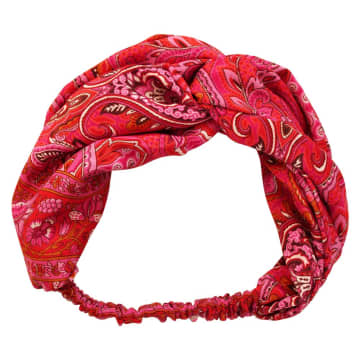 Powell Craft 'phoebe' Red & Pink Paisley Headband