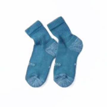 Shop Rototo Everyday Pile Mini Crew Sock Blue