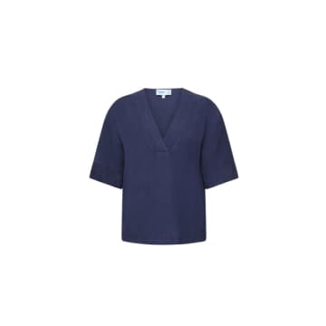 Frnch Astrig Navy Blue Blouse