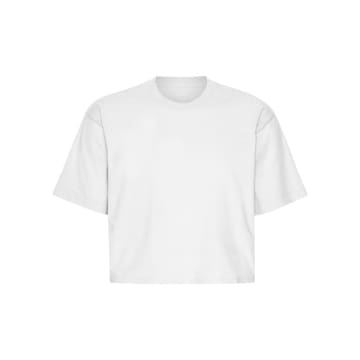 Colorful Standard Boxy Crop T-shirt Optical White