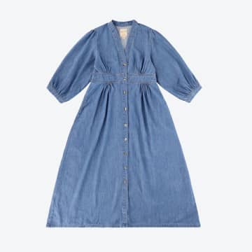 Seventy + Mochi Audrey Dress In Summer Vintage In Blue