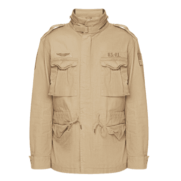 Polo Ralph Lauren M65 Combat Lined Jacket Khaki In Neutrals
