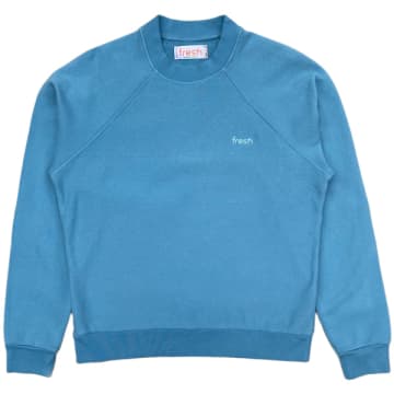 Shop Fresh Billie Cotton Sweatshirt In Light Blue
