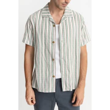Rhythm Sea Green Vacation Stripe Shirt