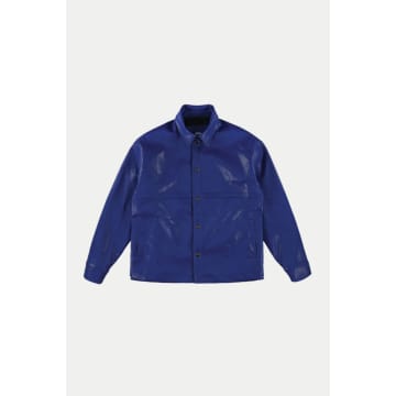 Our Sister French Blue Baldie Leather Jacket