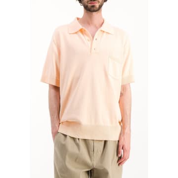 Parages Peach Lucien Polo Shirt In Pink