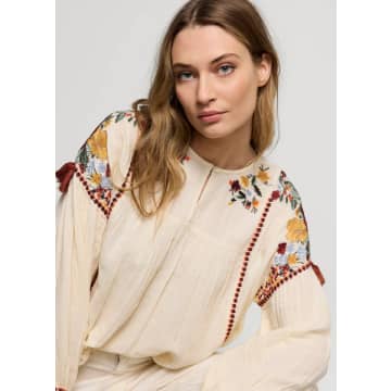 Shop Summum Woman Top Multi Embroidered Blouse