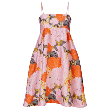 Rosemunde Aries Dress In Summer Bouquet Jacquard W0330 In Multi
