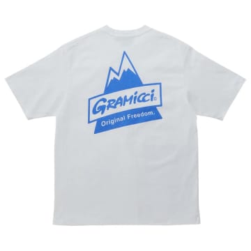 Shop Gramicci Peak T-shirt In White