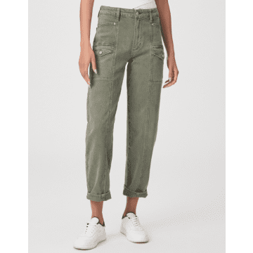 Shop Paige Alexis Cargo Trousers Vintage Ivy Green