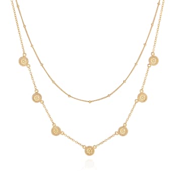 Anna Beck Double Chain Necklace In Gold 4047n Gld