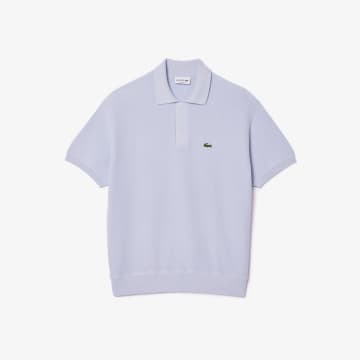 Lacoste Light Blue Man Of  Man In Ecological Striped Cotton