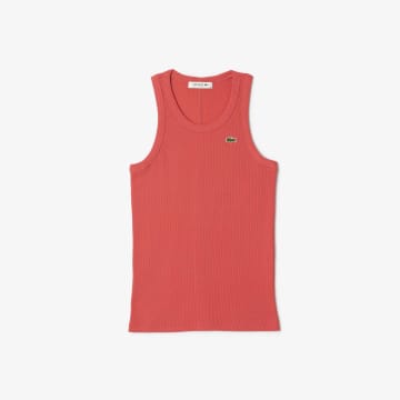 Lacoste Rosa Women's T -shirt  Slim Fit In Ecological Cotton In Pink