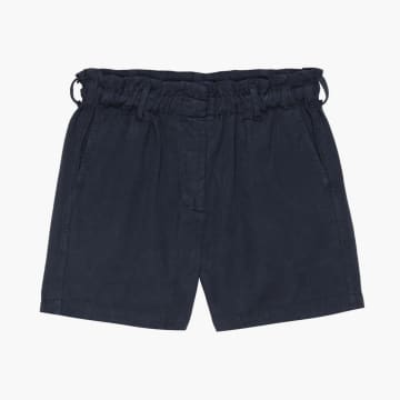 Rails Monte Navy Cotton/tencel Twill Shorts In Blue