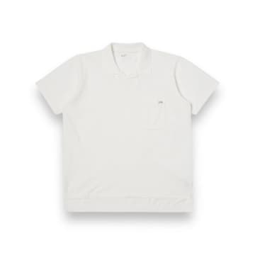 Shop Universal Works Vacation Polo Piquet 30603 Off White