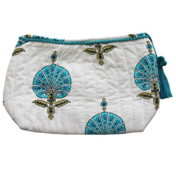 Shop Powell Craft Aqua Shell Lined Wash Bag