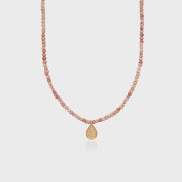 Anna Beck Beaded Pink Opal Drop Pendant Necklace In Multi