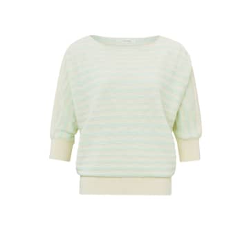 Shop Yaya Batwing-sweater With Half Long Sleeves | Mint Green Dessin