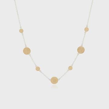 Anna Beck Contrast Dotted Station Necklace In Gold