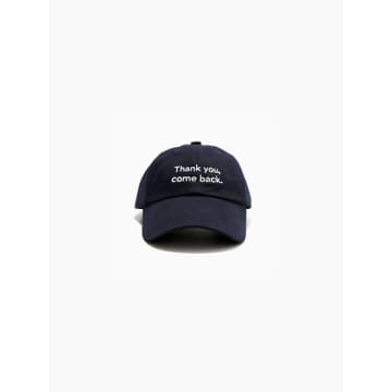 Bassal Store Thank You, Come Back Cap Navy In Blue