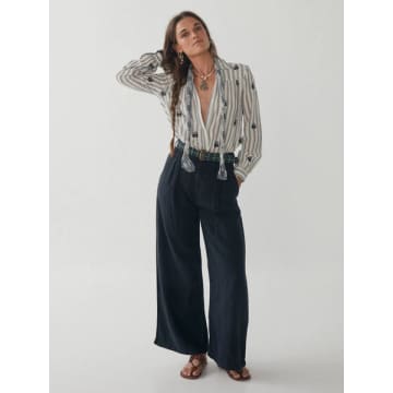 Maison Hotel Marisa Trousers In Blue