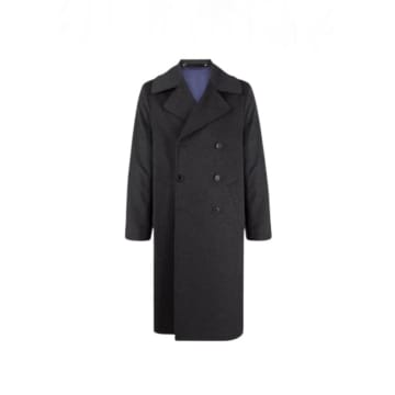 Paul Smith Grey Double Breasted Overcoat