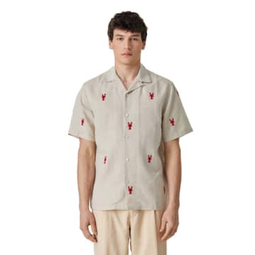 Shop Portuguese Flannel Lobster Short Sleeve Shirt Natural