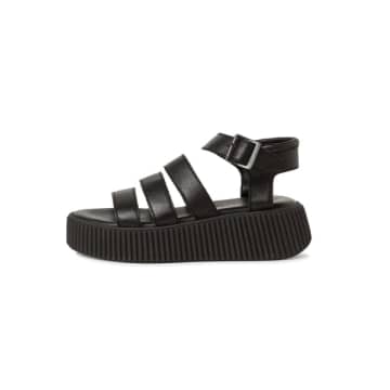 Tamaris Chunky Black Sandals