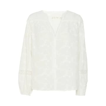 Atelier Rêve Mone Embroidered Top In White