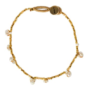 Shop Tuskcollection Ibu Peggy Tree Gold And Pearl Bracelet