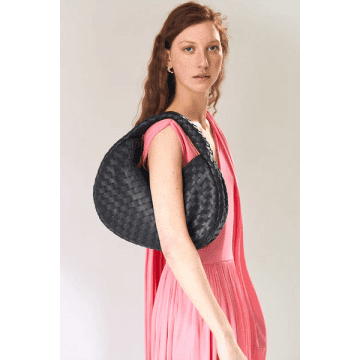 Shop Aleo Laluna Shoulder Bag In Black