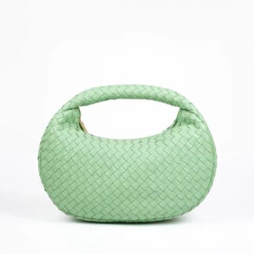 Shop Aleo Laluna Shoulder Bag In Green Fig