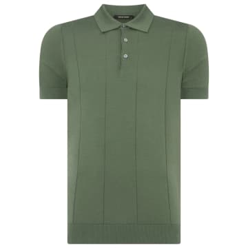 Remus Uomo Knitted Polo In Green