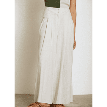 Shop Skatie - Washed Linen Palazzo Trousers