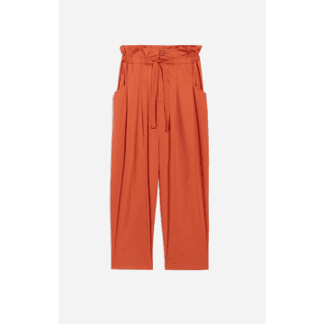 Vanessa Bruno Casimir Havana High-waisted Trousers In Orange