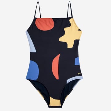 Bobo Choses Summer Night Landscape Print Swimsuit In Black