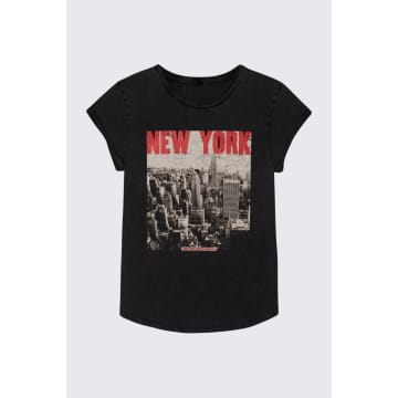 Shop Eleven Loves Esprit New York Neat Tee In Washed Black