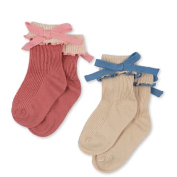 Shop Konges Slojd Set 2 Pairs Of Socks With Bow