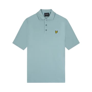 Shop Lyle & Scott Sp2002v Rally Tipped Polo Shirt In Slate Blue