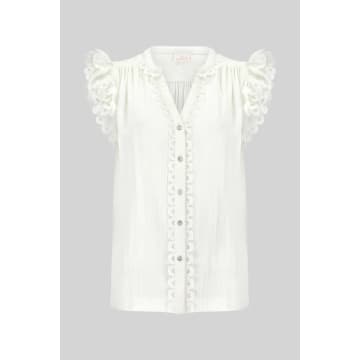 Shop East Heritage Hera Organic Cotton Top In White