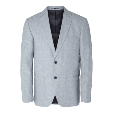 Costumes Anton Regular Linen Blazer In Gray