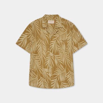 Shop Revolution Khaki 3101 Terry Cuban Shirt In Neutrals