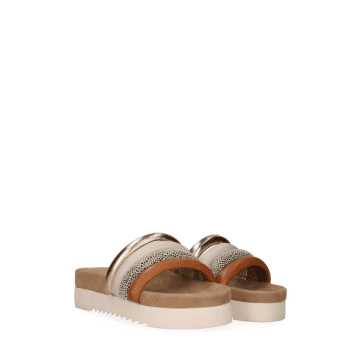 Shop Maruti Bali Leather Sandals In Tan-combi In Neutrals
