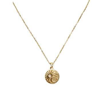 Shop Bon Bon Fistral Sun And Moon Gold Coin Pendent