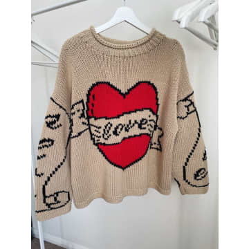 Slow Love The Young Hearts Jumper By In Brown