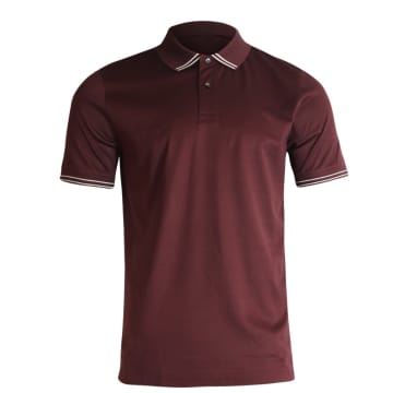 Shop Mercery Clare Tipped Polo In Russet