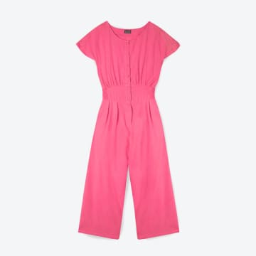 Lowie Cerise Khadi Cotton Jumpsuit In Pink